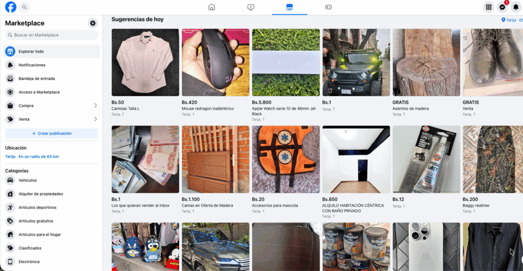 Cómo Vender en Facebook Marketplace Bolivia