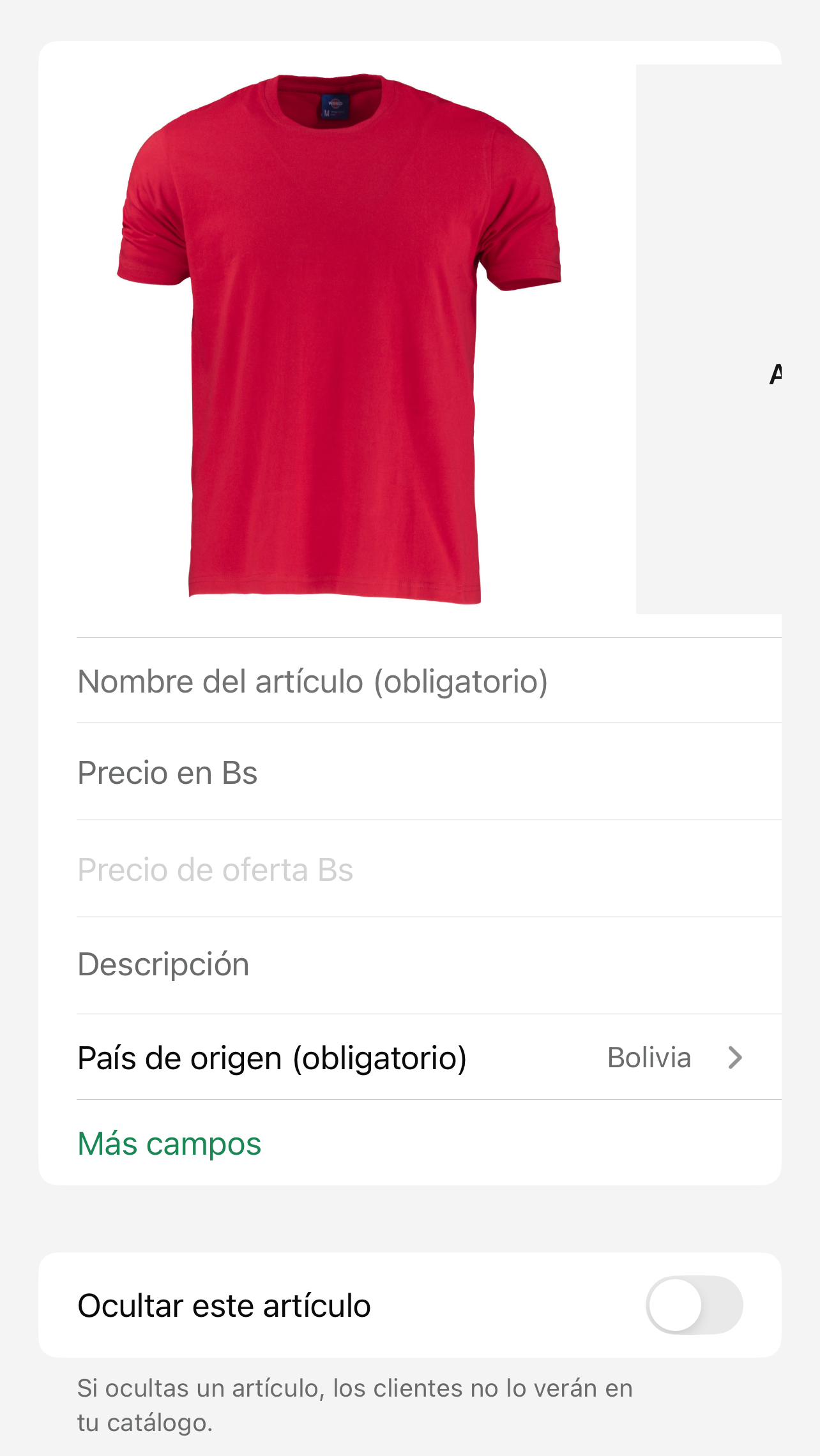 Paso 4: Rellena la información