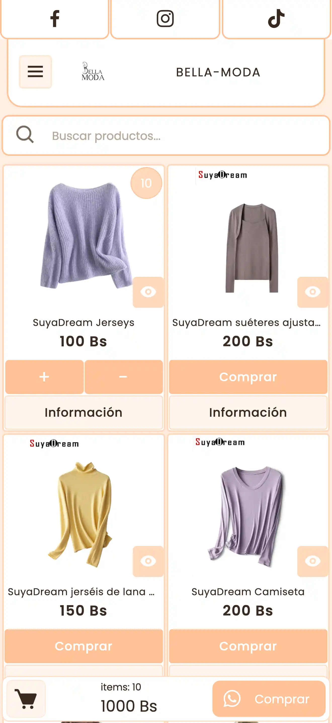 Catálogo digital de moda