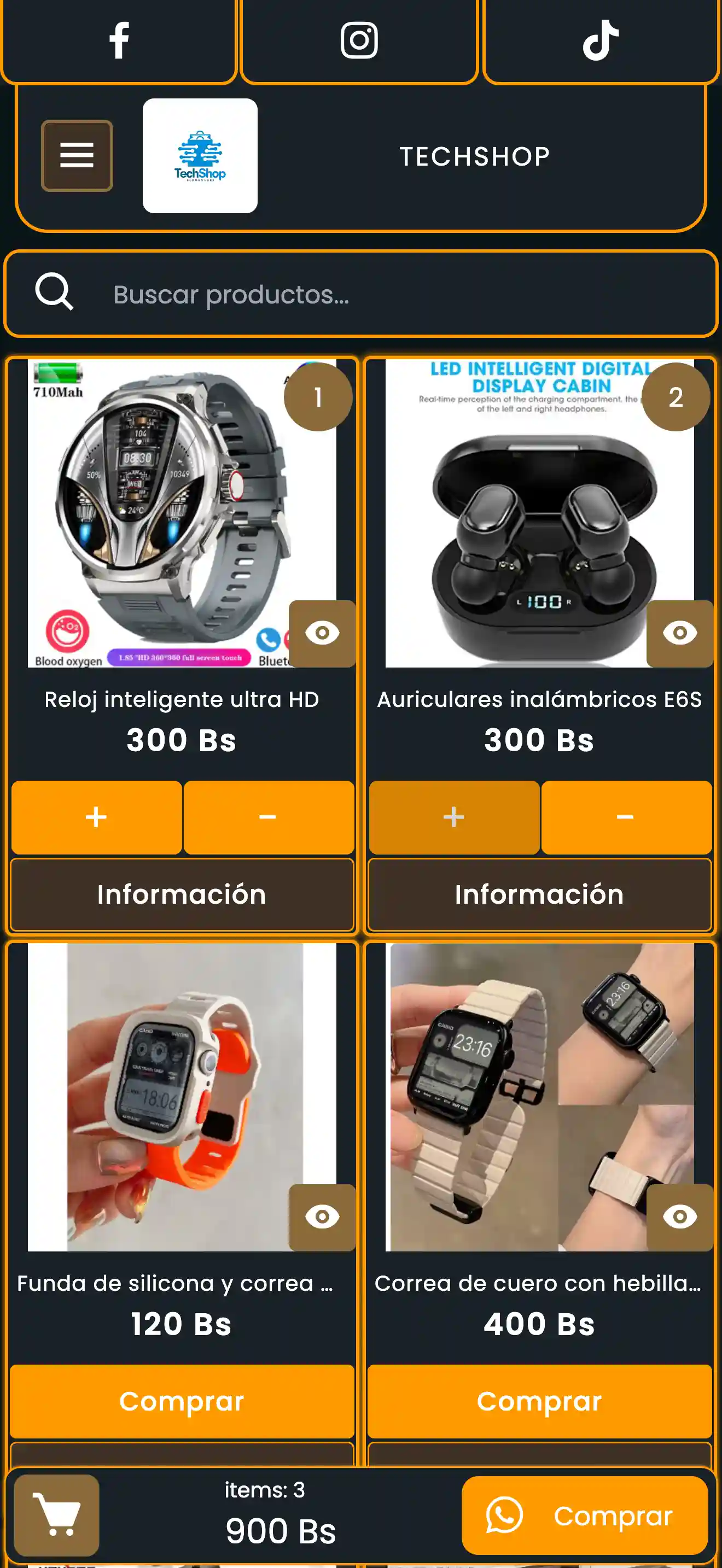 Catálogo digital de Tecnología